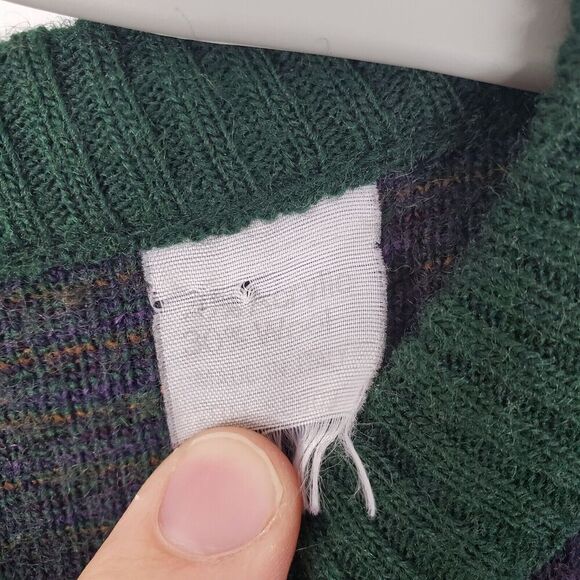 Vintage Collectif Sweater Grandpa 80s Wool Blend Made In Italy Paisley Mens L - Picture 6 of 9